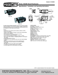 Thumbnail of document Manual - 285 Rotary Smart Positioner